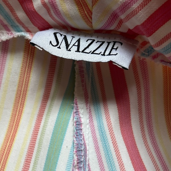 Snazzie Vintage Striped Semi-Cropped Pants S - Picture 6 of 8